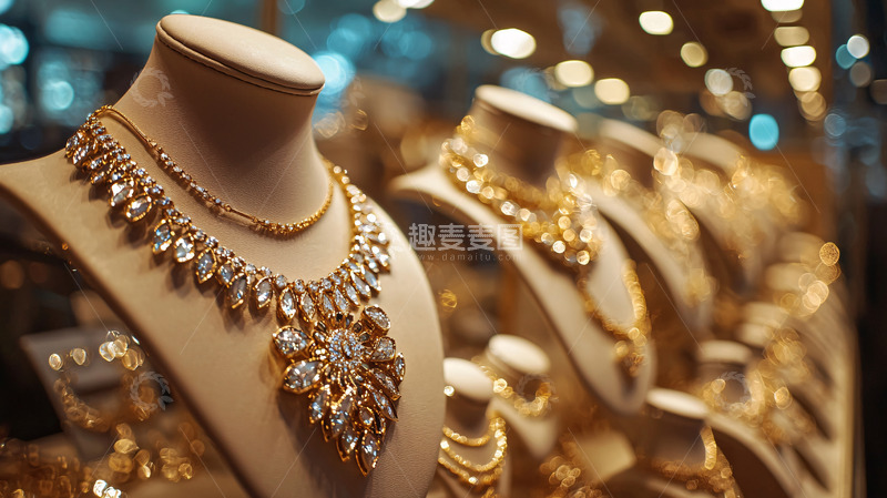 高清大图下载【趣麦麦图】奢华珠宝展示柜