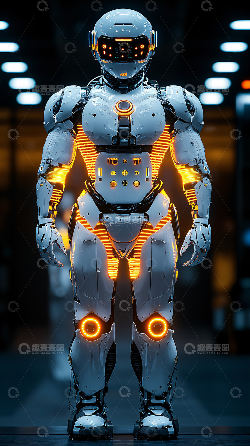 高清大图下载【趣麦麦图】未来科技感机器人