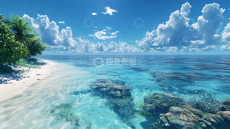 高清大图下载【趣麦麦图】热带海滩风光