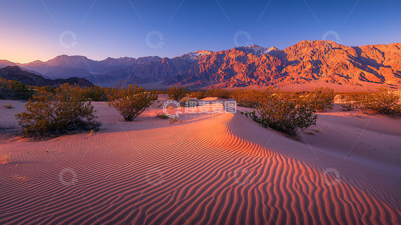 高清大图下载【趣麦麦图】沙漠日出