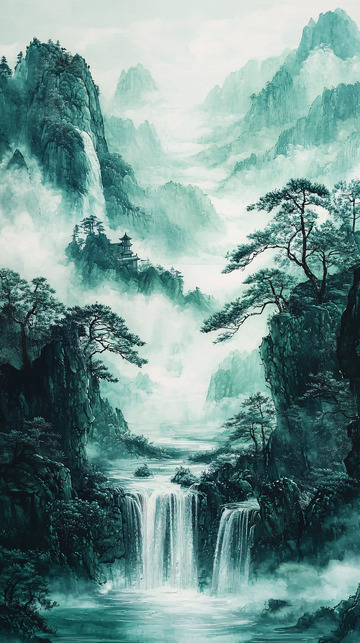 水墨山水画118