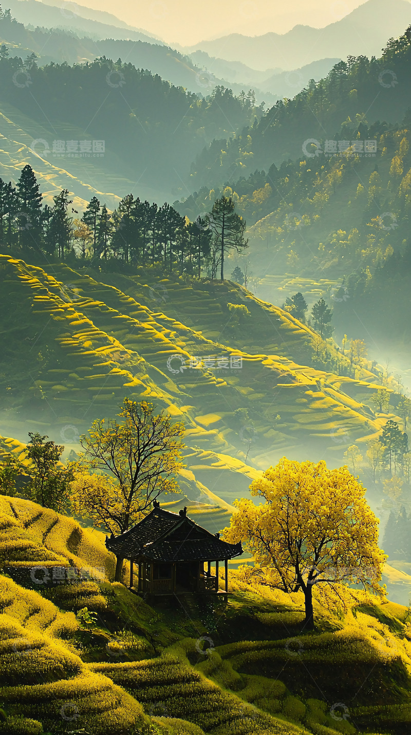 高清大图下载【趣麦麦图】梯田