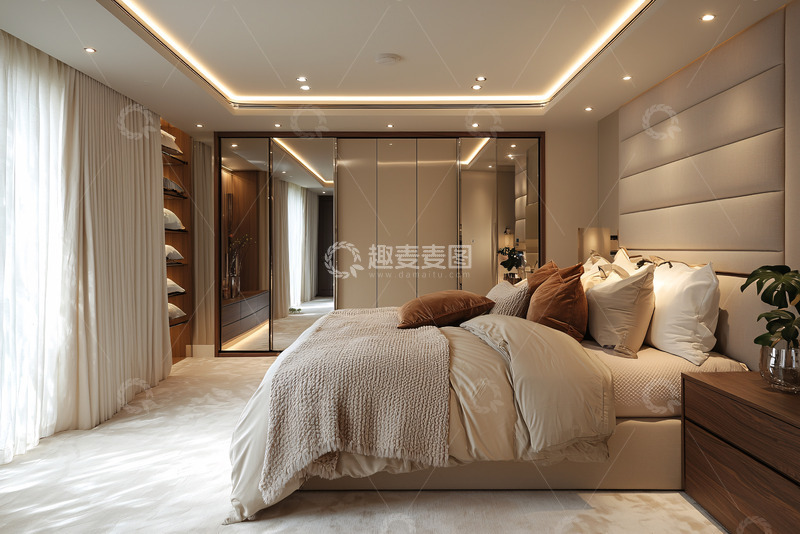 高清大图下载【趣麦麦图】现代轻奢卧室设计