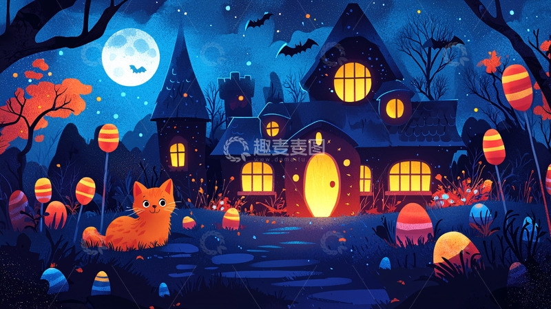 高清大图下载【趣麦麦图】夜晚