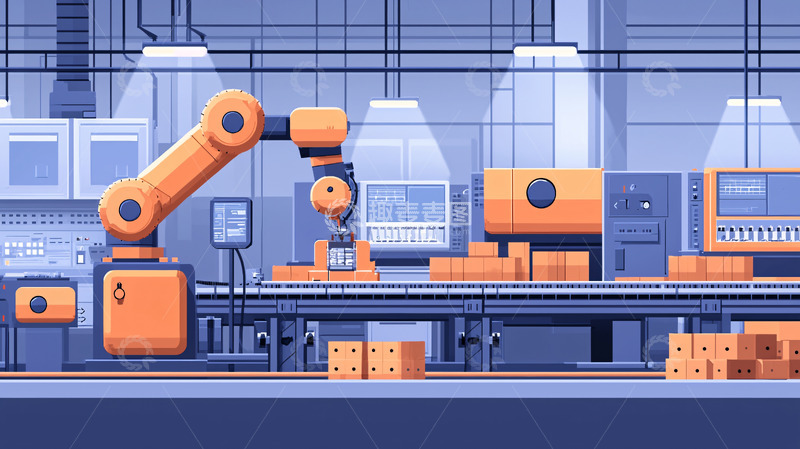 高清大图下载【趣麦麦图】自动化工厂