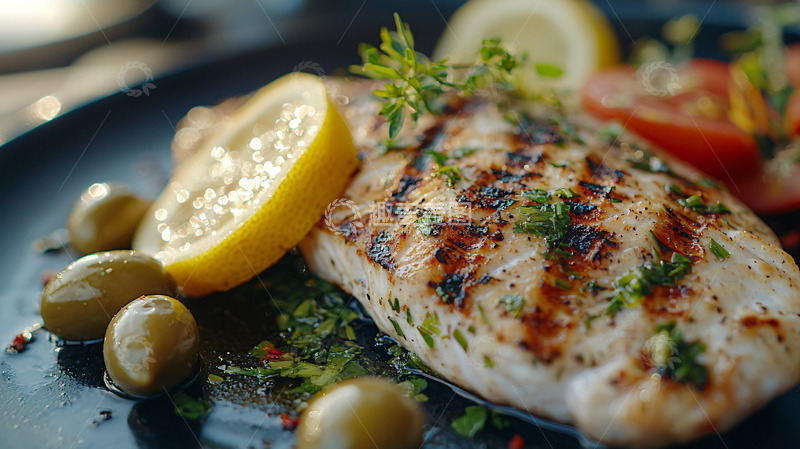 高清大图下载【趣麦麦图】烤鸡胸肉