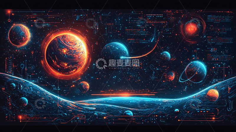 高清大图下载【趣麦麦图】宇宙星系科幻壁纸