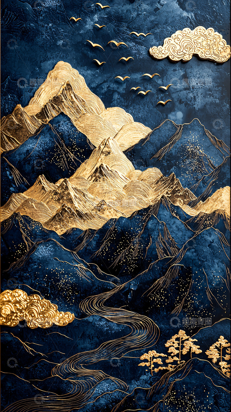 高清大图下载【趣麦麦图】金色山脉