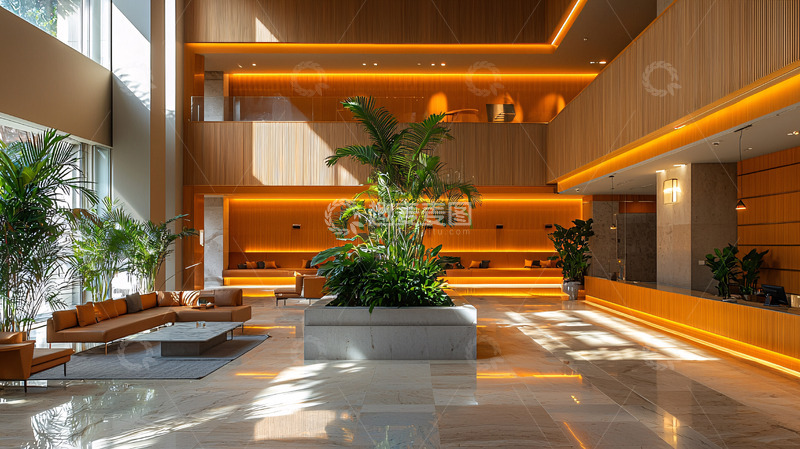 高清大图下载【趣麦麦图】现代酒店大堂