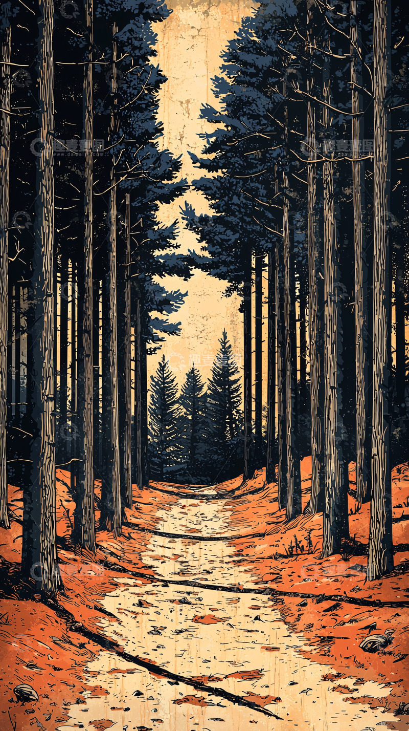 高清大图下载【趣麦麦图】森林小路