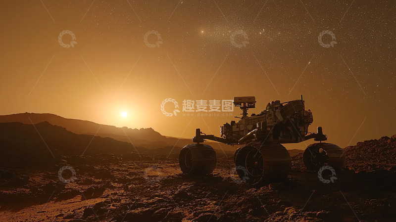 高清大图下载【趣麦麦图】火星日落