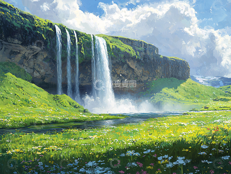 高清大图下载【趣麦麦图】瀑布19