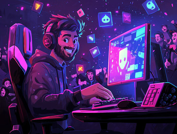 电竞主播直播场景