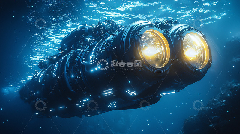 高清大图下载【趣麦麦图】深海探测器