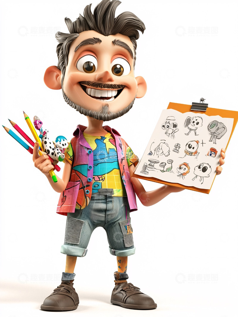 高清大图下载【趣麦麦图】卡通人物17
