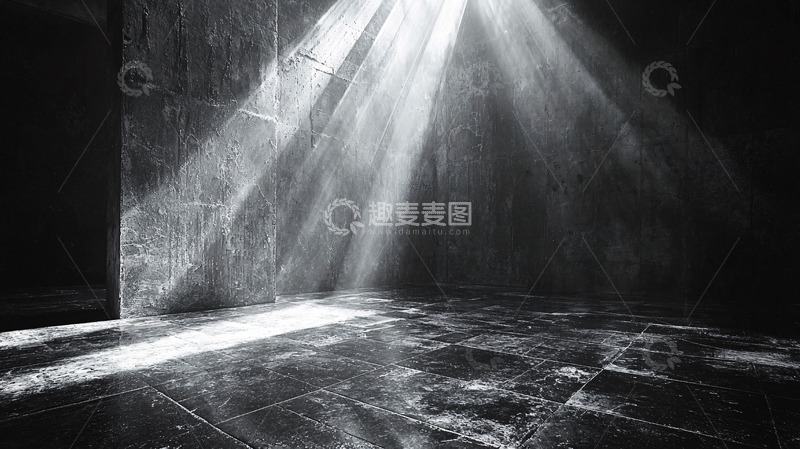 高清大图下载【趣麦麦图】黑暗空间光线