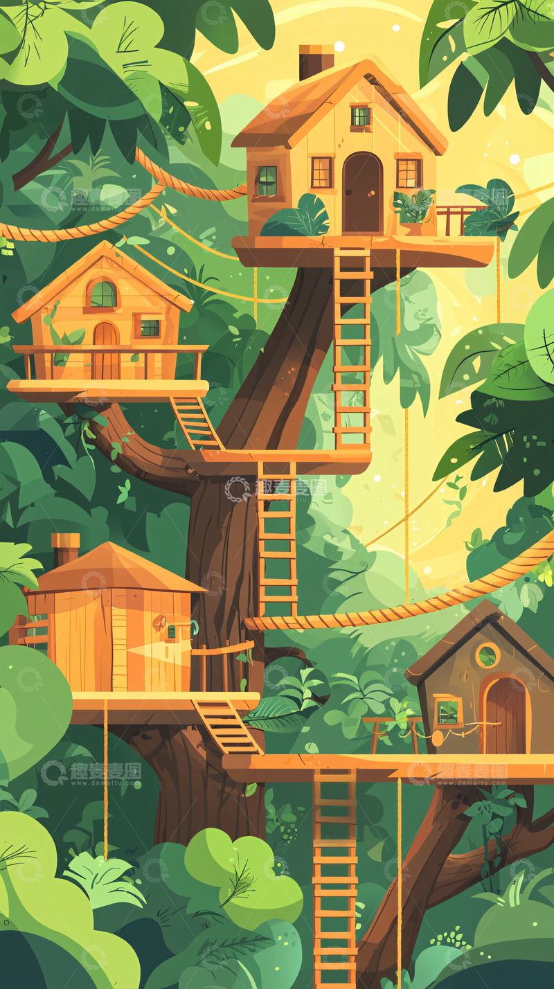 树顶上的小屋