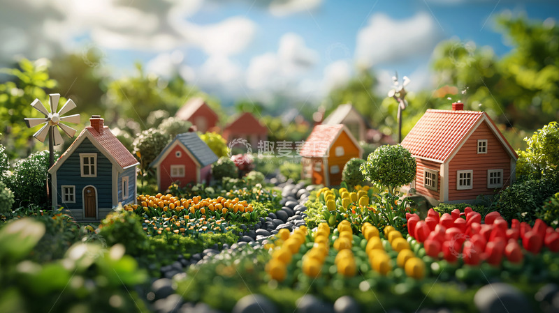 高清大图下载【趣麦麦图】童话般田园乡村风景
