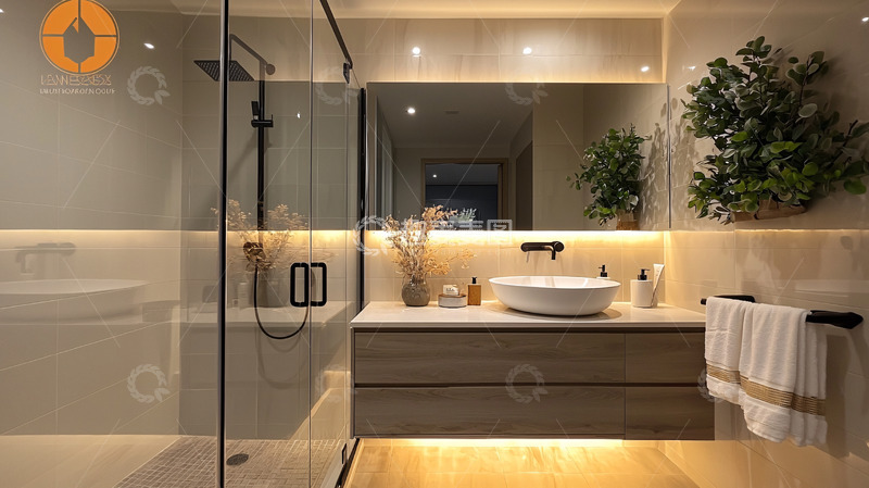 高清大图下载【趣麦麦图】现代简约风格浴室