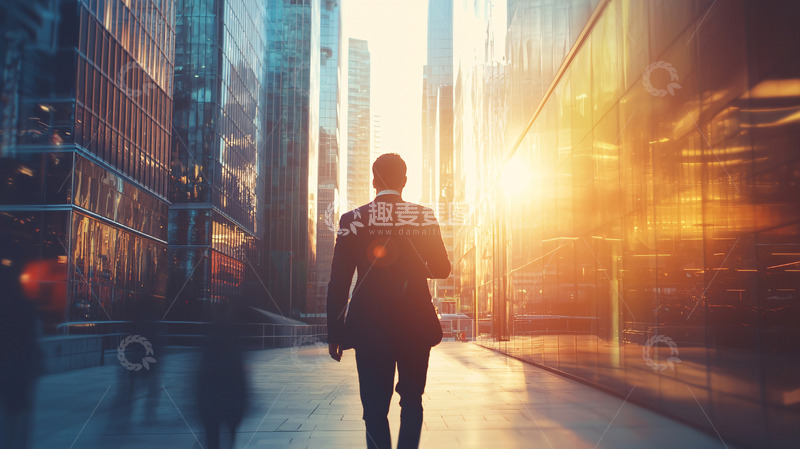 高清大图下载【趣麦麦图】城市商务人士背影