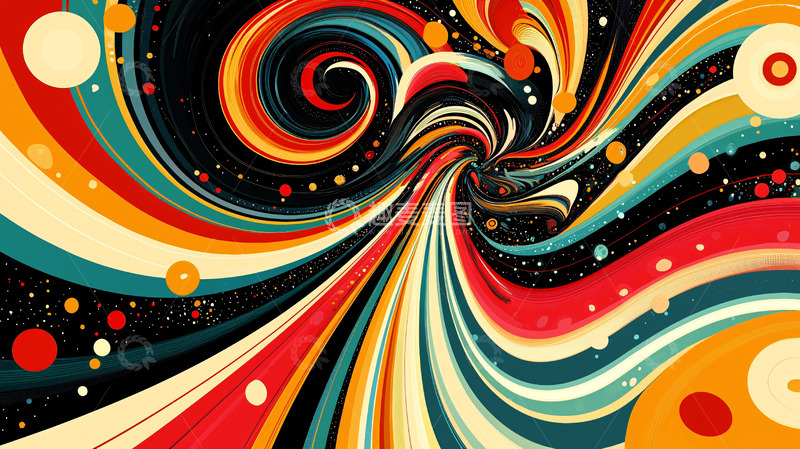 高清大图下载【趣麦麦图】抽象漩涡