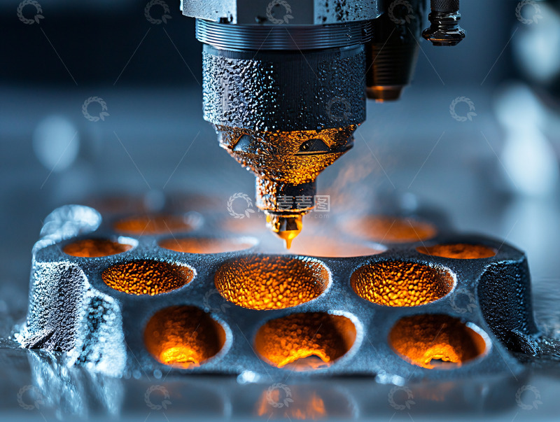 高清大图下载【趣麦麦图】金属3D打印制造工艺特写
