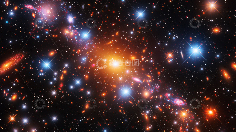 高清大图下载【趣麦麦图】星光灿烂的宇宙星系