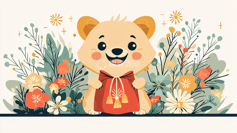 高清大图下载【趣麦麦图】可爱卡通小熊3