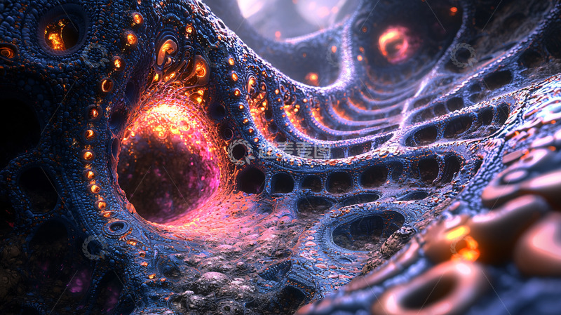 高清大图下载【趣麦麦图】奇幻洞穴内部结构