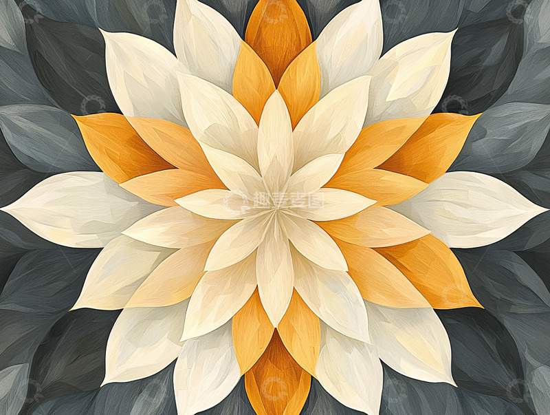 高清大图下载【趣麦麦图】抽象花朵图案