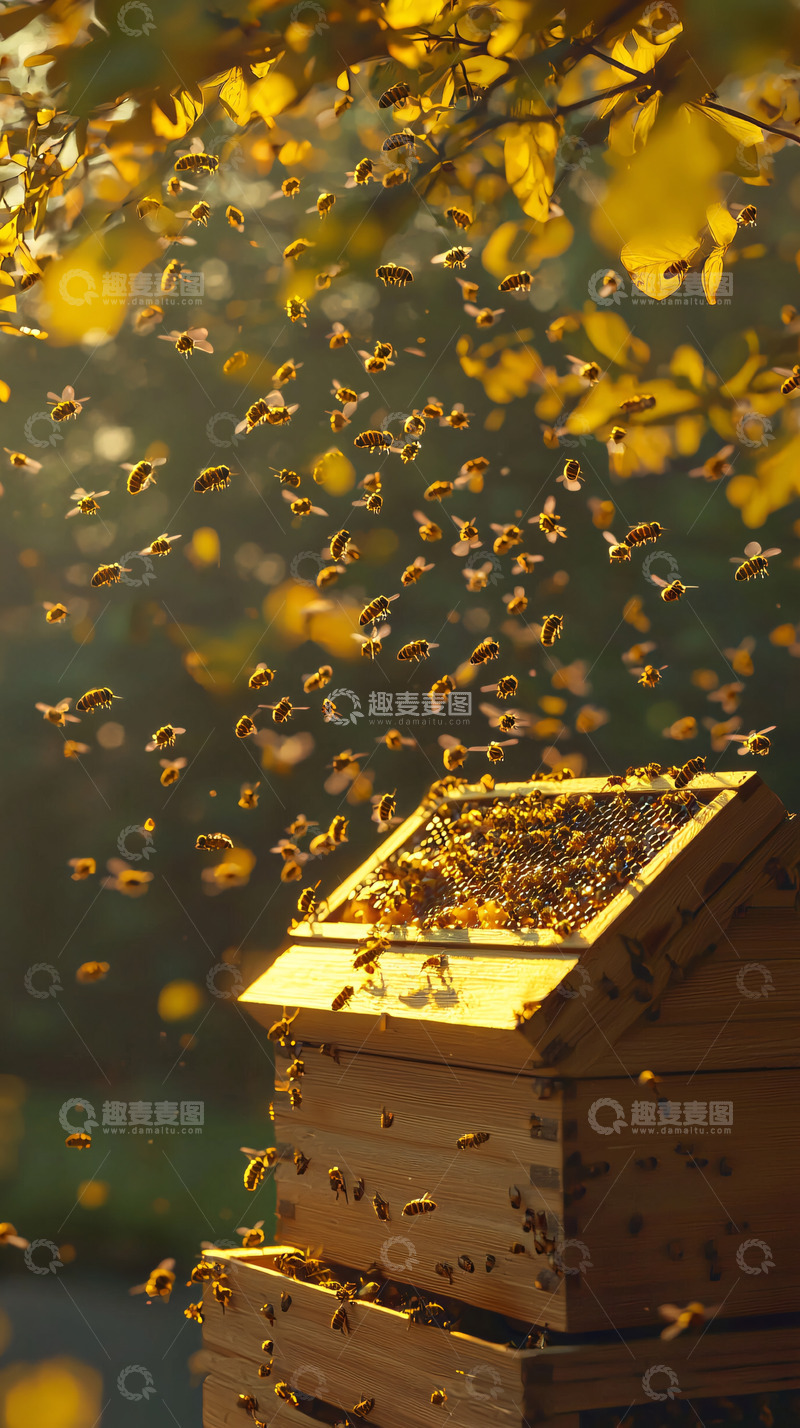 高清大图下载【趣麦麦图】蜂巢秋景
