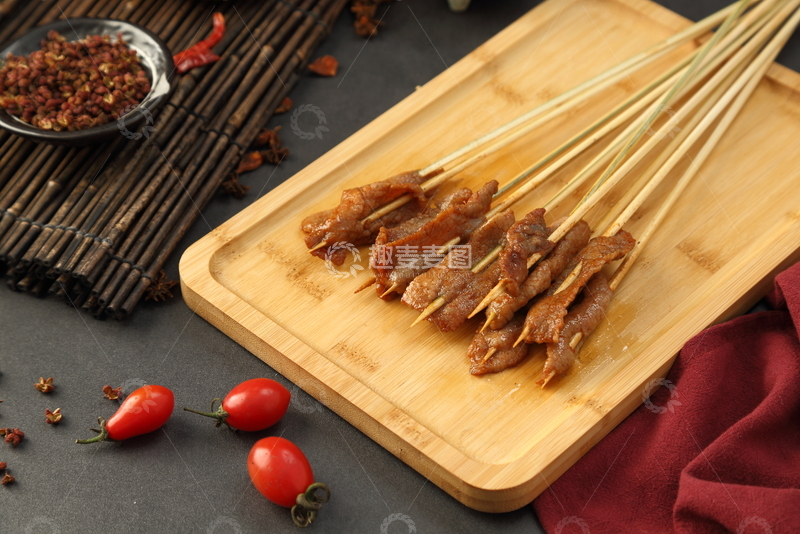 高清大图下载【趣麦麦图】奥尔良口味小串生肉串