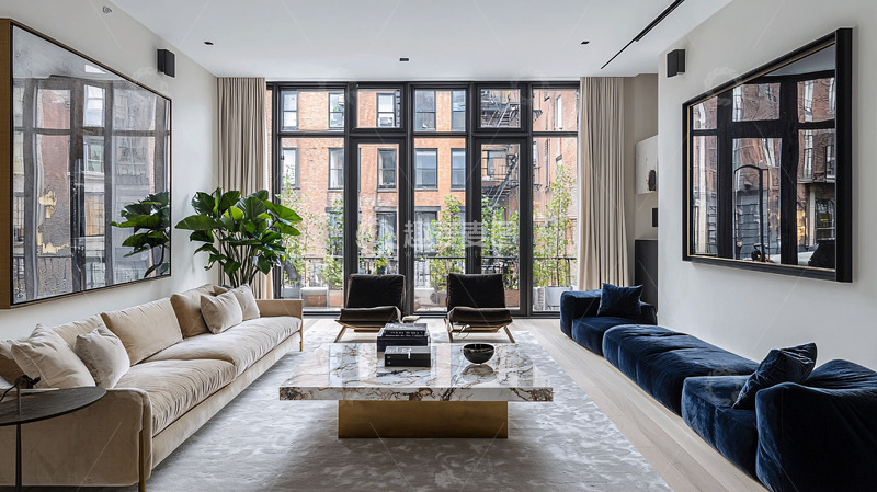 高清大图下载【趣麦麦图】现代简约客厅设计