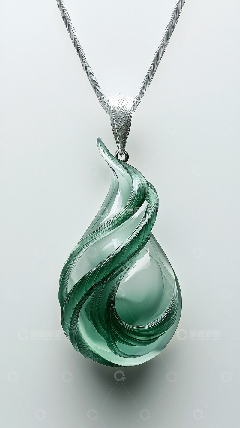 高清大图下载【趣麦麦图】绿色玉石吊坠
