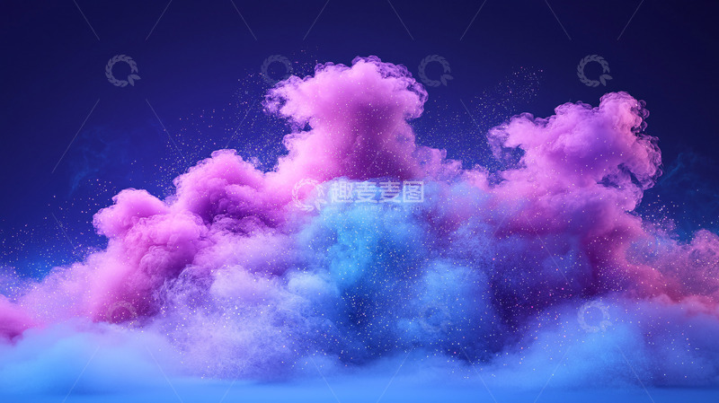 高清大图下载【趣麦麦图】梦幻彩色烟雾