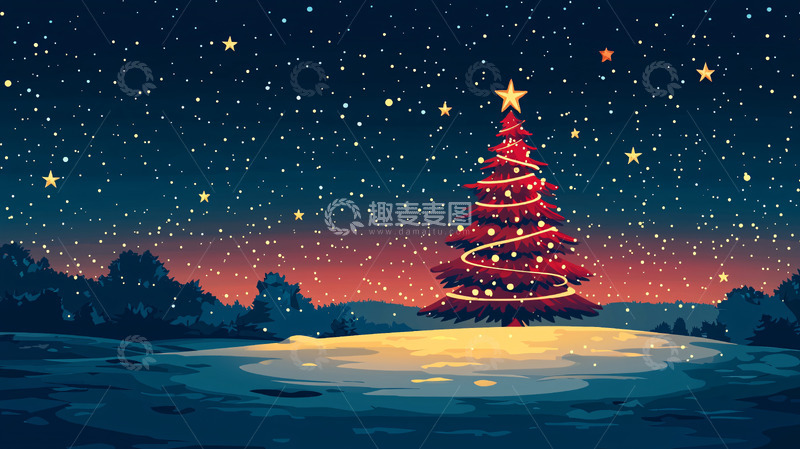 高清大图下载【趣麦麦图】圣诞树