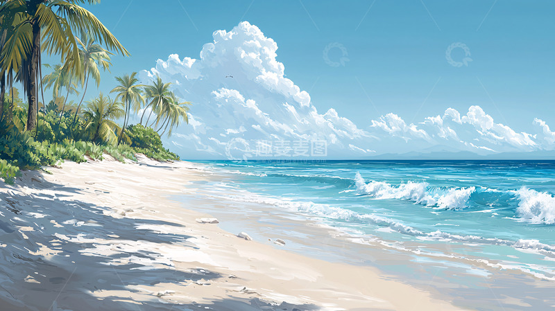 高清大图下载【趣麦麦图】热带海滩