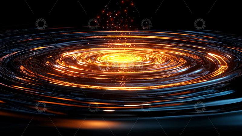 高清大图下载【趣麦麦图】旋转发光中心