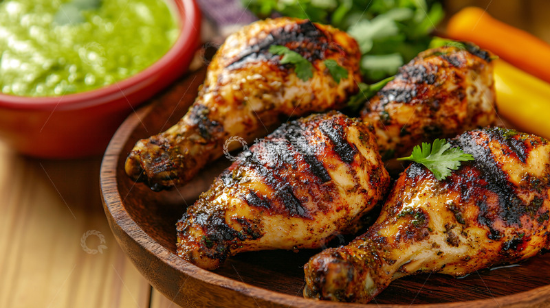 高清大图下载【趣麦麦图】烤鸡腿