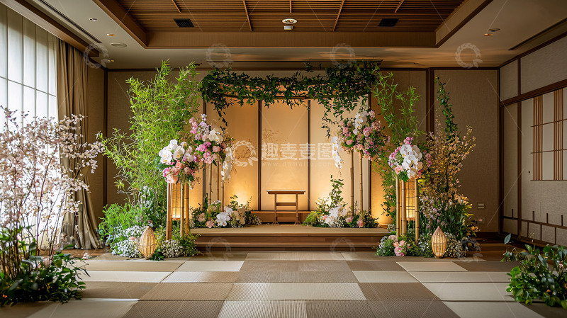 高清大图下载【趣麦麦图】日式风格婚礼舞台布置