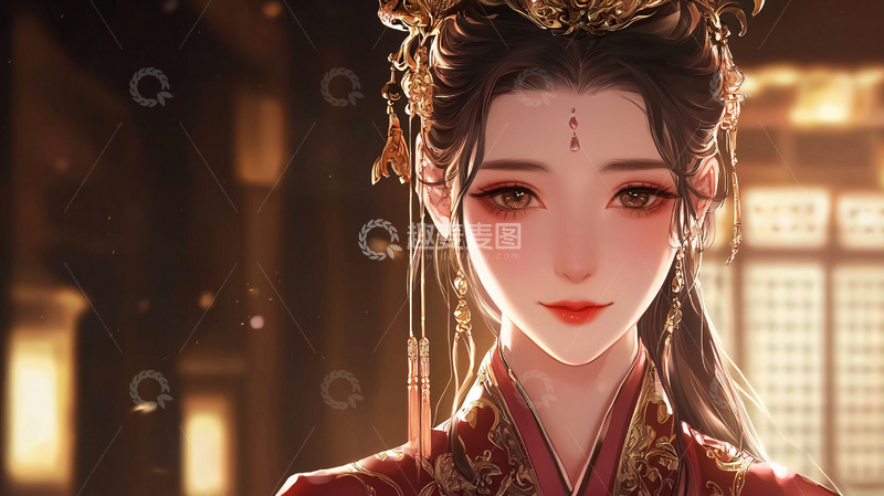 高清大图下载【趣麦麦图】古风美女