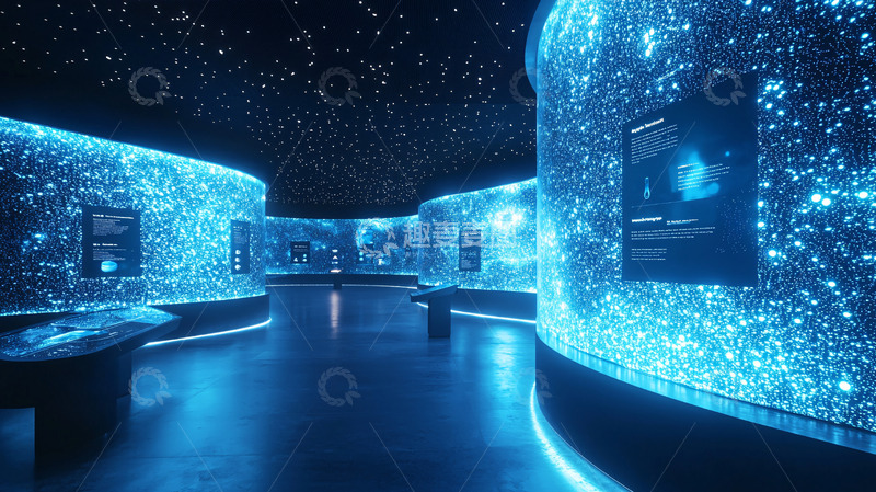 蓝色星空沉浸式展厅