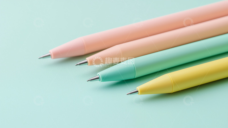 高清大图下载【趣麦麦图】浅色系简约笔
