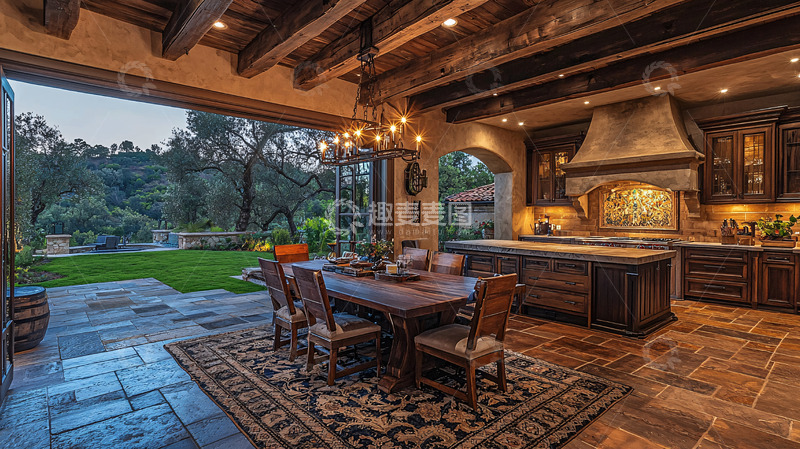 高清大图下载【趣麦麦图】乡村风格厨房