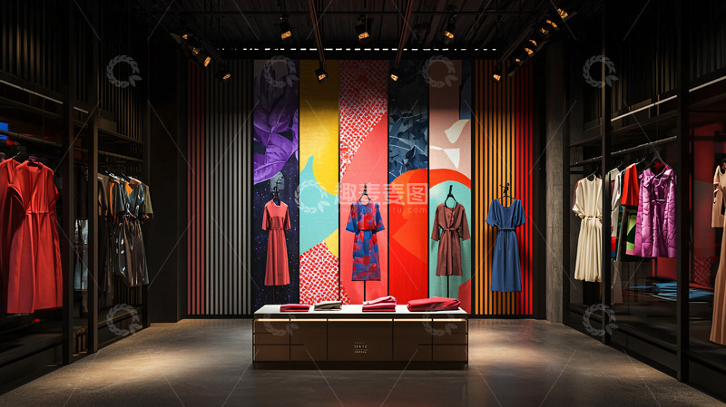 高清大图下载【趣麦麦图】高级服装店室内设计