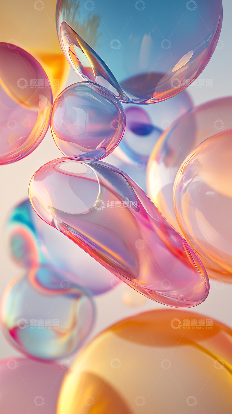 高清大图下载【趣麦麦图】彩色玻璃球