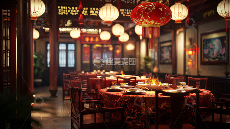 高清大图下载【趣麦麦图】中式餐厅