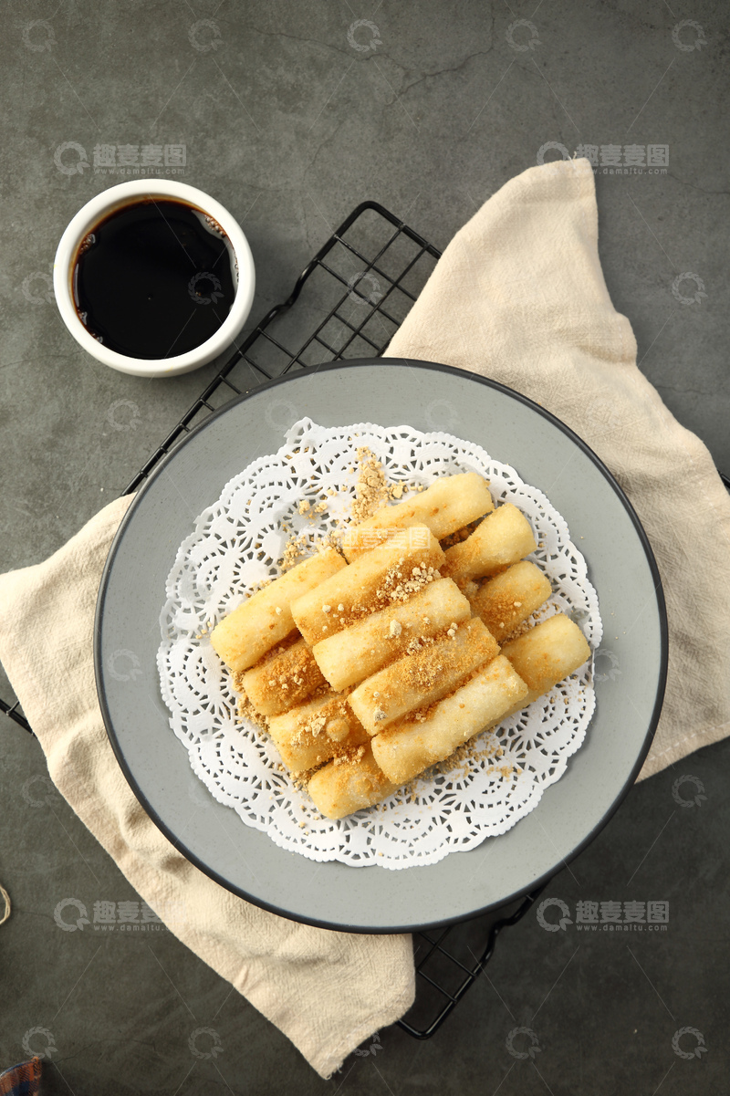 高清大图下载【趣麦麦图】红糖糍粑摄影图1