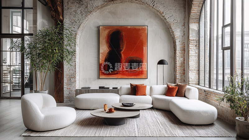 高清大图下载【趣麦麦图】现代简约风格客厅17