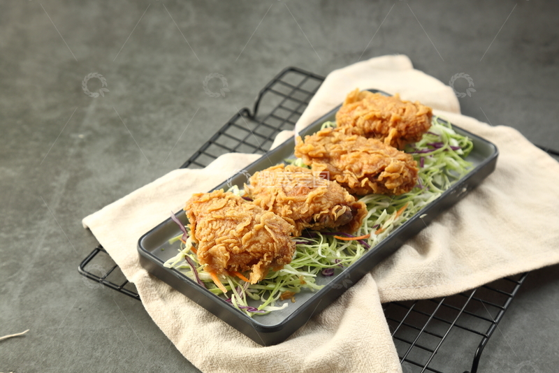 高清大图下载【趣麦麦图】-香酥鸡中翅小吃2